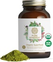 PURE SYNERGY Organic Superfood Powder # 124; Green Superfood Powder # 124; Hele fødevarer supplement med økologiske grønne, Spirulina og svampe # 124; for energi, sund aldring, og immunforsvar (12,5 oz)