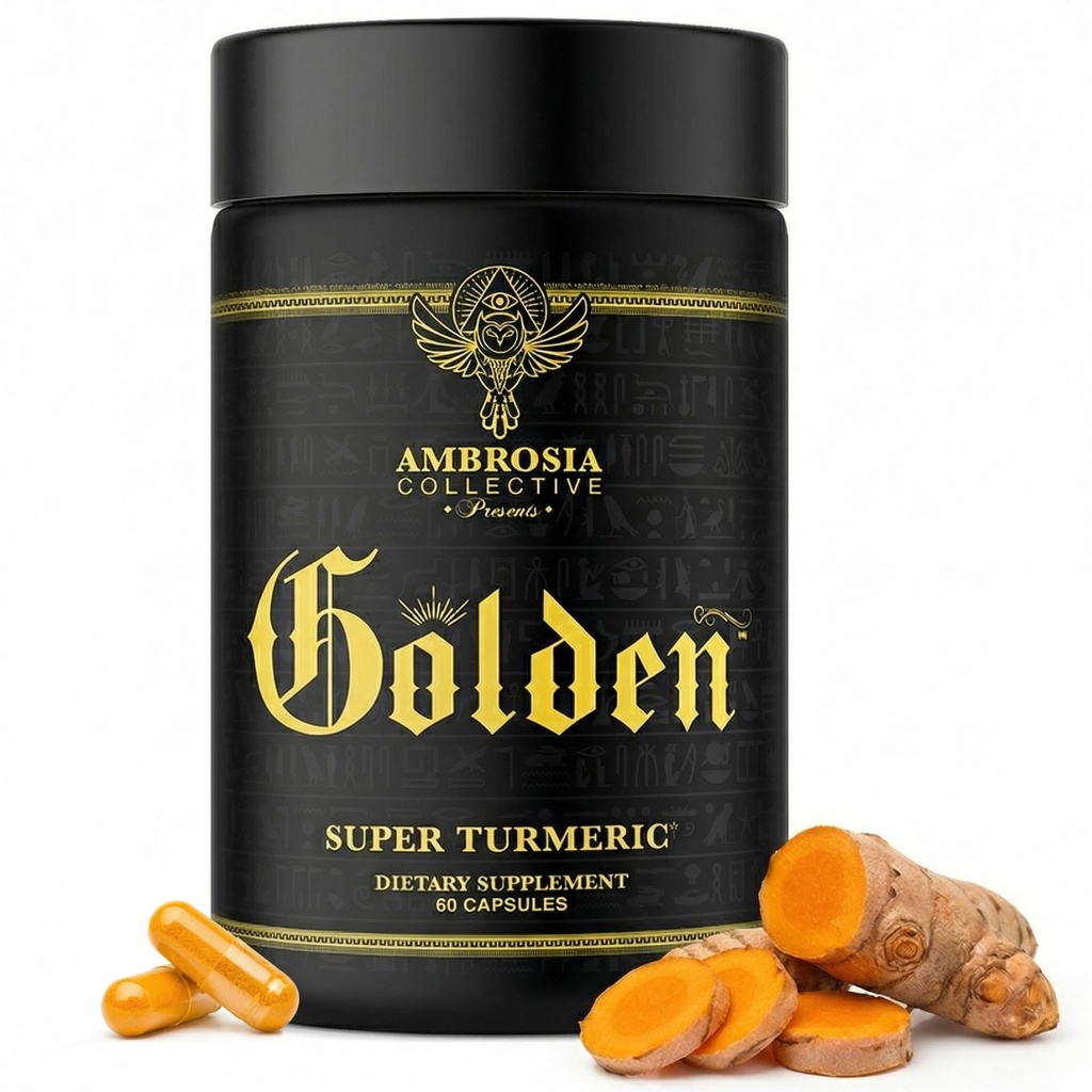 Ambrosia Golden Super gurkemeje (124; biotilgængelig Curcumin) 124; Support Sund Gut & Brain Health (124; Joint Support) 124; 765mg aktive Curcuminoider (124; 60 Veggie kapsler (30 dages forsyning)