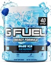 G Brændstof Blå Ice Energy Drink Powder, Pre Workout Koffein Mix for Gaming, Sugar Free Focus Amino, Vitamin + Antioxidanter, 9.9oz (Blå Hindbær, 40 Servere)