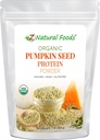 Z Naturlige fødevarer Økologiske græskarfrø Protein Powder - Nutrient- Dense Fiber Supplement, Vegan Græskarprotein Pulver til hår hud negle Muskelsundhed - Ideel til smoothies Shake Bagning opskrifter, 1 LB
