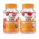 Lifeable Probiotic 2 Millioner CFU Kids + Multivitamin Kids, Gummies Bundle - Great Tasting, Vitamin Supplement, Gluten Free, GMO Free, Chewable Gummy