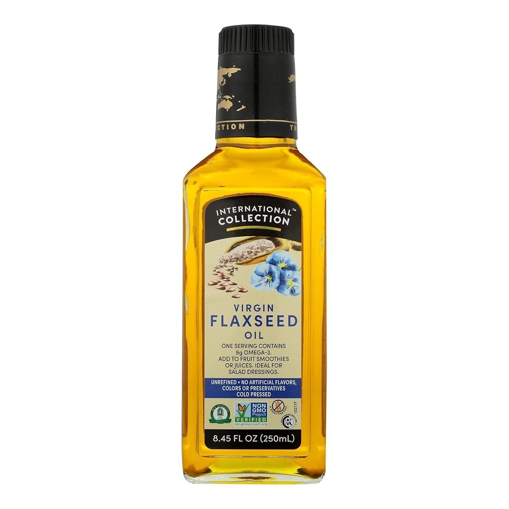 International Collection, Oil Flax Seed, 8.45 OZ (Pack of 6)