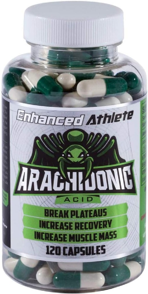 Forbedret atlete - arachidonsyre supplement - muskel og styrke supplement til øget muskelmasse & forbedret inddrivelse for mænd og kvinder (120 kapsler)