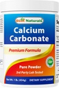 Bedste Naturals Calciumcarbonat pulver 1 Pound - Food Grade (16 OZ (pakke med 1))