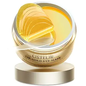 Under Eye Patches, 40 Par 24K Guld Eye Masker med Collagen, Eye Patches for Puffy Eyes, Mørke cirkler & Rynker, Under Eye Masker til hudpleje sæt, Gel Pads Spa Gaver til kvinder og mænd
