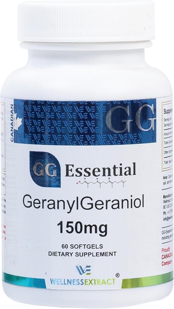 WELLNESS EXTRACT GG Essential Annatto Derived Dietary Supplement for Statin Users, Pack of 60 Softgels Capsules 150mg
