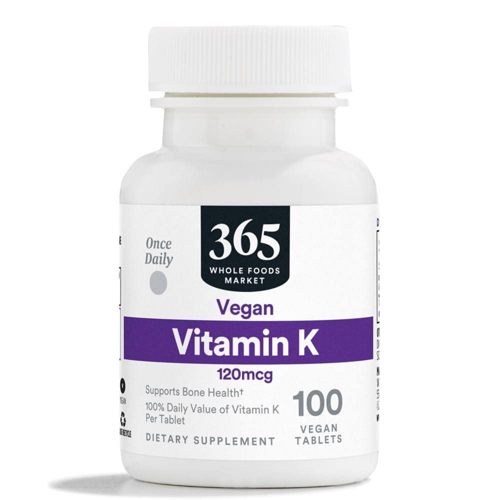 365 af Whole Foods Market, Vitamin K 120 MCG, 100 tabletter