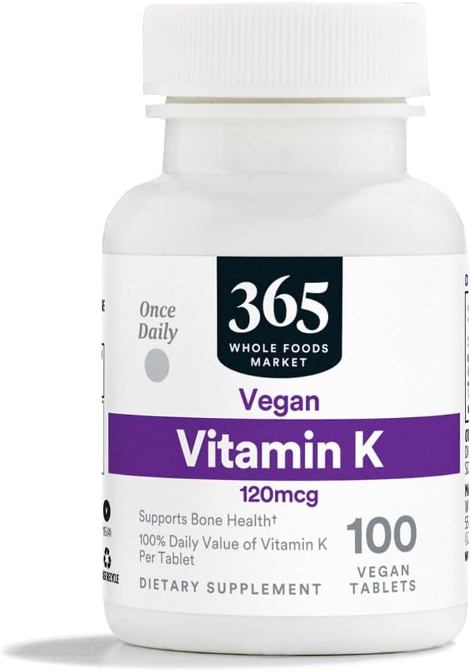 365 af Whole Foods Market, Vitamin K 120 MCG, 100 tabletter