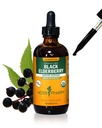 Herb Pharm Certified Organic Black Elderberry Liquid Extract for Immunsystemet Support, Alkohol- Free Glycerit, 4 Ounce