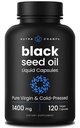NutraChamps Black Seed Oil Organic Cold Pressed Medical 124; 120 Vegan Softgel Medical 124; Virgin Nigella Sativa Pills med vitamin E & Thymoquinone Medical 124; Rig i Omega 3 6 9 Medical 124; Uraffineret Black Cumin Seed Oil Capsules