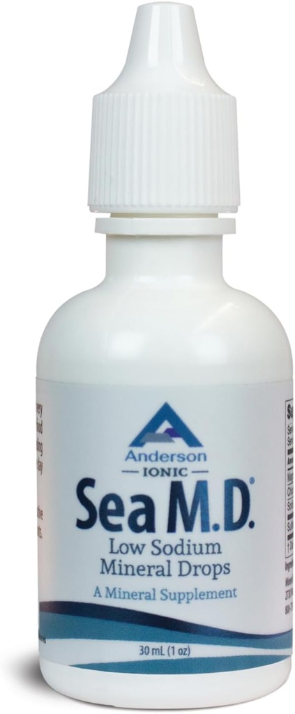 Anderson Sea M.D. Koncentreret spor Mineral dråber, Ionic Electrolyte Magnesium supplement, hjælpemidler i muskelkramper, flydende Magnesium og spor Mineral, Let at tage (1 Ounce)