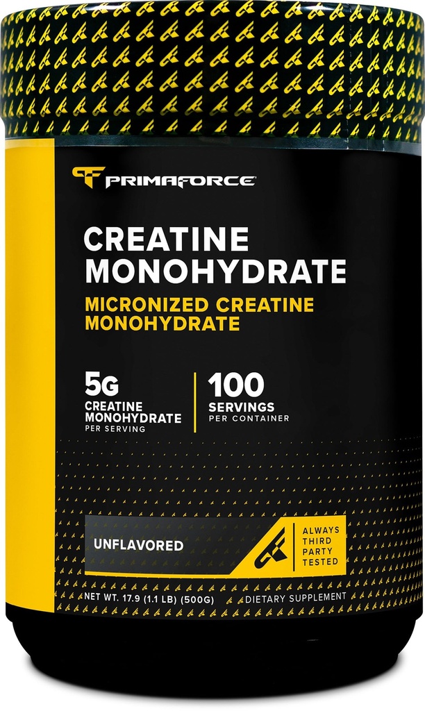 Primaforce Mikroniseret Creatin Monohydrat Pulver 500 Bedste (1.1 Pounds)