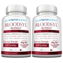 Godkendte Science Bloodsyl - understøtter blodgennemstrømning - Hawthorn Berry, Magnesium, BioPerine - Vegan - 180 Kapsler - pakke med 2