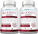 Godkendte Science Bloodsyl - understøtter blodgennemstrømning - Hawthorn Berry, Magnesium, BioPerine - Vegan - 180 Kapsler - pakke med 2