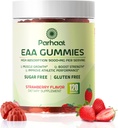 EAA Gummies 120 Gummies (Strawberry), Essential Aminosyrer - Alle 9 Essential Aminos (EAA) og All Branched- Chain Aminos (BCAAs), Non- GMO, Gluten Free, Vegetar Friendly