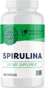 Vimergy Spirulina Kapsler - Koncentreret plante Protein understøtter immunforsvar & kardiovaskulær funktion - Vegan, Kosher, Glutenfri - 180 Kapsler