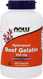 Nu fødevarer: Beef Gelatine Hydrolyzed, 200 caps