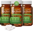 Bio Swiss Beta glucan Immunity Power - 1,3D- 1,6D glucan med D-vitamin - immunsupport supplement til forbedret forsvar og wellness - Vegan, Gluten- Free (180 kapsler)