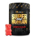 LEONA LION Pre Workout Powder, Beta Alanine, L- Taurine & Tri- Source Coffein for Sustained Energy & Focus, Nitrogen Oxide & Citrulline for Pump (21 Serveringer, Lions Blood Flavor), Pack of 1