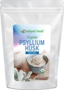 Z Natural Foods Organic Hel Psyllium Husk Flakes, en Natural Fiber Supplement, Bland det i Smoothies, Juice, Non- GMO, Vegan, Gluten- Free, Kosher, 3 LB.