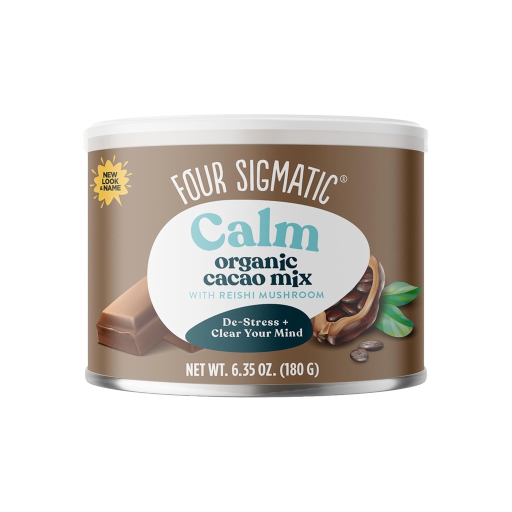Fire Sigmatic Mushroom Hot Cacao Mix med Reishi Meap 124; Organic Reishi Mushroom med Cacao Powder Meap 124; Stress Relief & Sleep Support Meap 124; Vegan, Gluten- Free & Dairy- Free Meap 124; 30 Servering Can