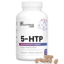 5- HTP - 200mg 5HTP Supplement (5- Hydroxytryptophan) til Support Mood Plus Sleep *, Stress Relief *, 60 Kapsler - 30 Day Supply, Made in USA