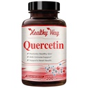 Høj styrke Quercetin 500mg kapsler - En gang daglig kraftfuld antioxidant Quercetin supplement til hjerte ældning hud hjerne og immunforsvar - Vegan Friendly Gluten- Free Made in the USA (200 Servere)