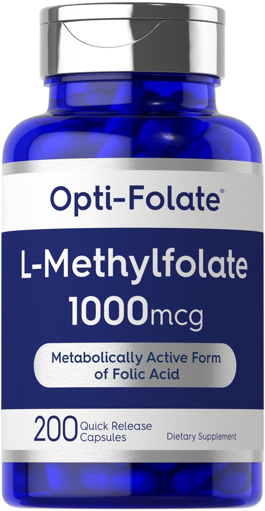 Carlyle L Methylfolat 1000mcg øb 124; 200 Kapsler; Værdi Størrelsesgrad 124; Optimeret og Aktiveret