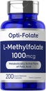 Carlyle L Methylfolat 1000mcg øb 124; 200 Kapsler; Værdi Størrelsesgrad 124; Optimeret og Aktiveret
