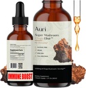 Auri Super Chaga Elixir - Mushroom Superfood Liquid Supplement med fuld Spectrum Immun Support fra Oxidative Stress og Energy Lift - Chaga Tincture 60ml