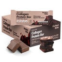 Perfect Keto Bars - Den reneste Keto Snacks med Collagen og MCT. Ingen tilsat sukker, Keto Diet Friendly - 3g Net Carbs, 19g Fedt, 10g protein - Diet Food Dessert (Almond Butter Brownie, 12 Barer)