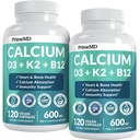 4 - in-1 Calciumtilskud til kvinder og mænd - Calcium med vitamin D3 K2 5000 IE Supplement, 601mg pr.