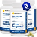 Cholesterol Command, Citrus Bergamot Superfruit Supplement, 47% Bergamot Polyphenol Fraction (BPF) Patenteret formel, Lavet i USA, 3 måneder, 270 kapsler - 3 flasker