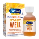 Enfamil Tri- Vi- Sol Infant Multivitamin Drops, understøtter vækst og immunforsvar for babyer, 50ml flaske