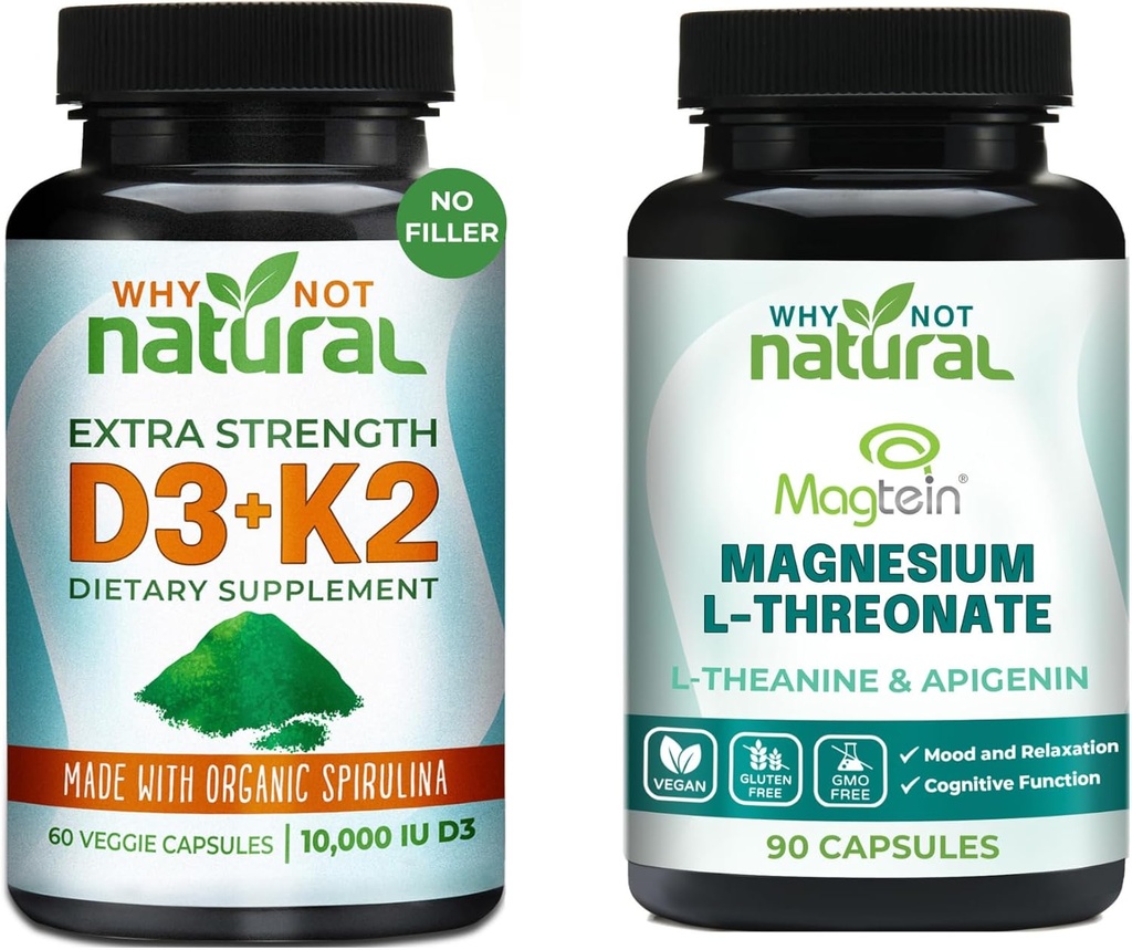 Hvorfor ikke Natural Magnesium L- Threonate Complex og vitamin D3K2