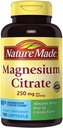 Nature Made Magnesium Citrate 250 mg Kosttilskud (Netcount 180 Soft Gels), 180 Tæl