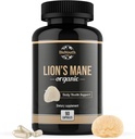 Organic Lions Mane Brain Support Kosttilskud Premium Lions Mane Mushroom Extract - 90 kapsler