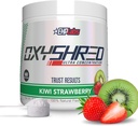 EHP Labs OxyShred Pre Workout Powder - Preworkout Powder med L Glutamin & Acetyl L Carnitin, Energy Boost Drink - Kiwi Strawberry, 60 Servering