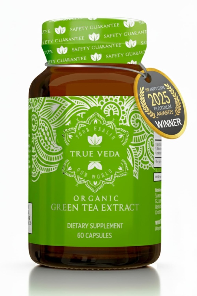 Organic Green Tea Extract Kapsler - USDA Organic Certified Medical 124; 60 Green Tea Capsules Medical 124; Green Tea Pills Medical 124; EGCG Green Tea Extract Medical 124; 50% Polyphenoler EGCG Kosttilskud