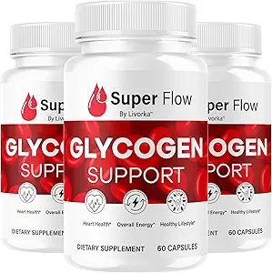 (3 Pack) Super Flow Glycogen - SuperFlow Glycogen Support Capsules, Super Flow, Glycogen Support Super Flow, Official SupperFlow Glycogen Support, Super Flow Glyco Optimizer, 90 Capsules for 3 Months