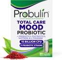 Probulin Mood Probiotika til kvinder med safran, L Theanin, Probiotic, Prebiotic, Postbiotic - Mood Support & Gut Support - Vegan, Non GMO, 30 Kapsler
