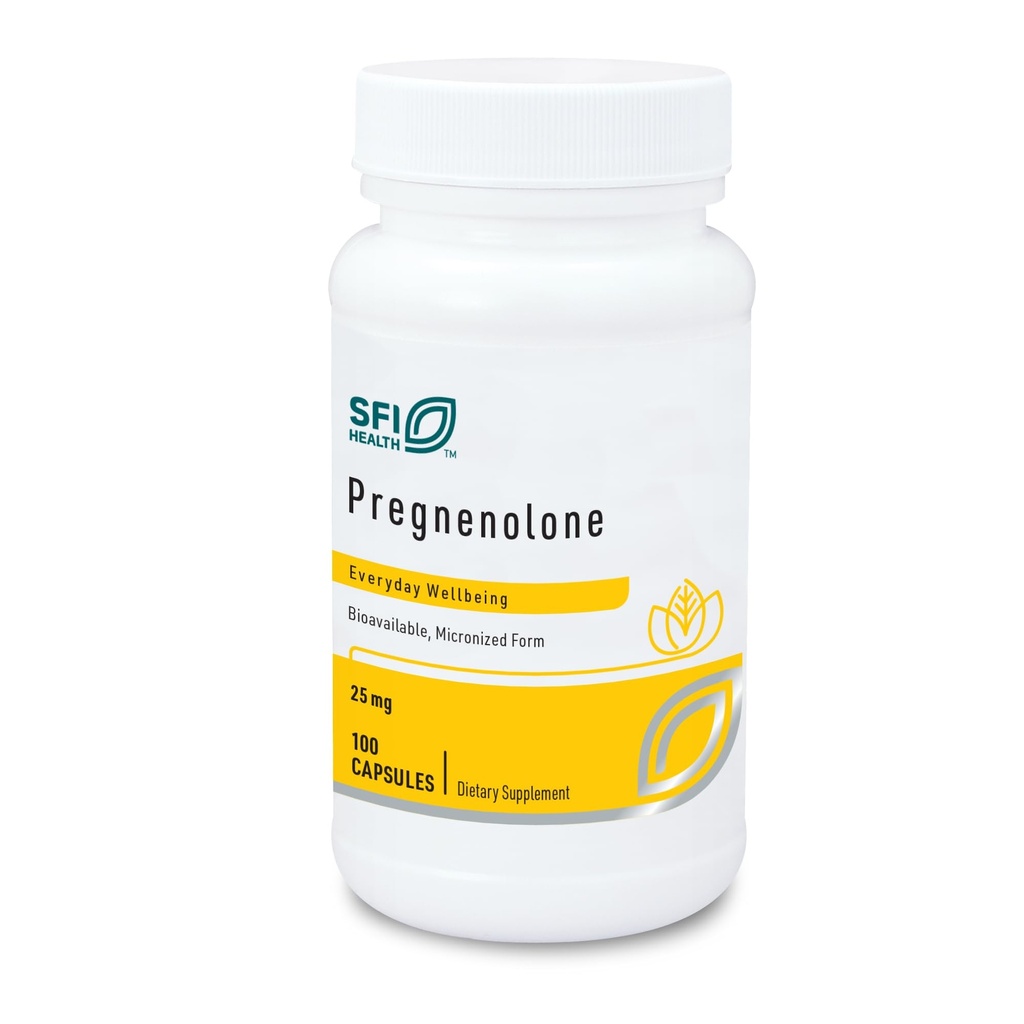 Klaire Labs SFI Health Graphenolone - Hormonal Balance, Mood & Energy Support - 25mg afledt fra Wild Yam - Biotilgængelig & Mikroniseret til Support Enhanced Absorption - Hypoallergen (100 kapsler)