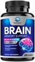 Hjerne hukommelse supplement - 3X styrke Nootropics for koncentration, Clarity & Focus Support - Hjerne sundhed Kognitive vitaminer med Bacopa, Phosphatidylserin & DMAE, Hjerne Booster Pills, 60 Kapsler