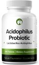 Lactobacillus Acidophilus Probiotic Supplement 240 Tablets 3 Millioner CFU Probiotika til mænd og kvinder Understøtter Intestinal fordøjelse & Gut Health (240, Lactobacillus Acidophilus)