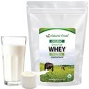 Z Naturlige fødevarer Økologisk Whey Protein Koncentrat - Nutrient- Dense Grass Fed Whey Protein Powder - Cold Forarbejdede Pure Whey Protein med essentielle Aminosyrer til ernæring & Fitness, Unflavored, 5 lbs