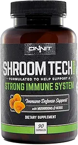 ONNIT Shroom Tech Immunitet: Daglig immunsupporttillæg med Chaga Mushroom (90ct)