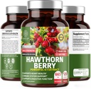 N1N Premium Hawthorn Berry kapsler [Max Strength, 2660mg] Alle naturlige Hawthorn ekstrakt supplement til støtte Immunitet, 120 Caps
