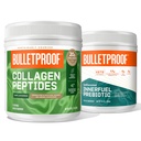 Bulletproof Duo Kit Budd124; Collagen Peptider Protein Powder for Skin, Bones and Joints - 18g Protein, 17.6 Oz & InnerFuel Prebiotic Fiber Powder for Gut, Gas Relief, fordøjelsessygdomme og immunforsvar