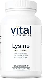 Vital Nutrients Lysin Note 124; Lysin Supplement Understøtter sund Lip og Oral Tissue