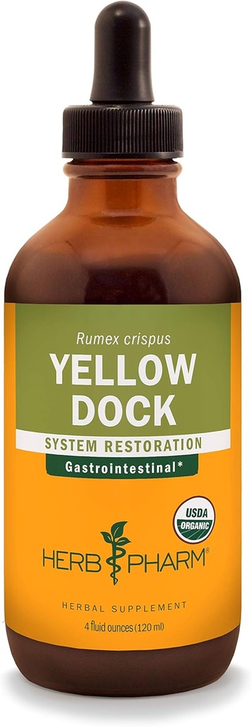 Herb Pharm Gul Dock flydende ekstrakt til fordøjelsessystemet support - 4 Ounce